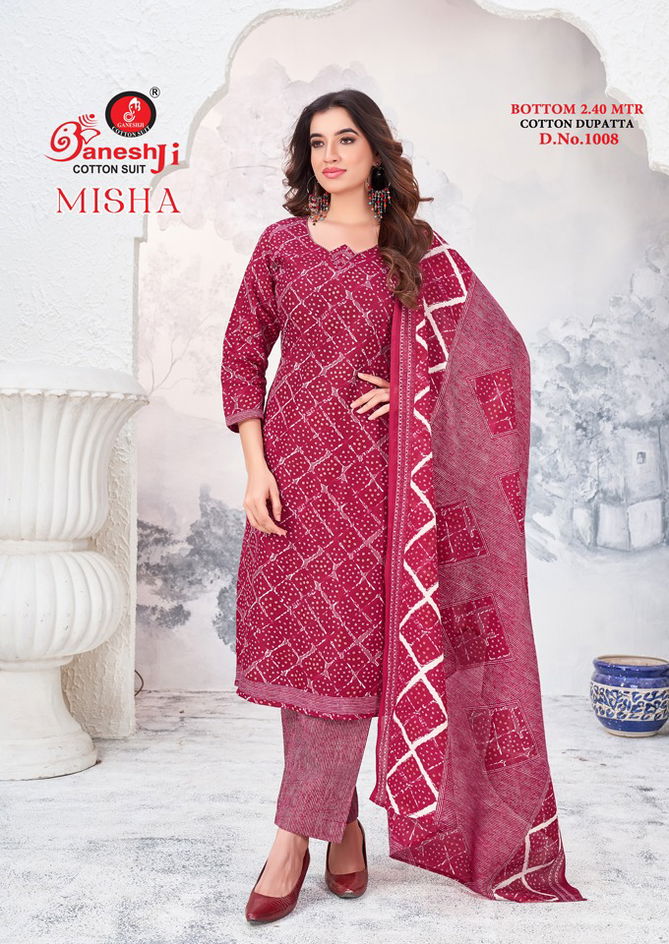 Misha Vol 1 By Ganeshji Printed Cotton Dress Material Wholesale Market In Surat
